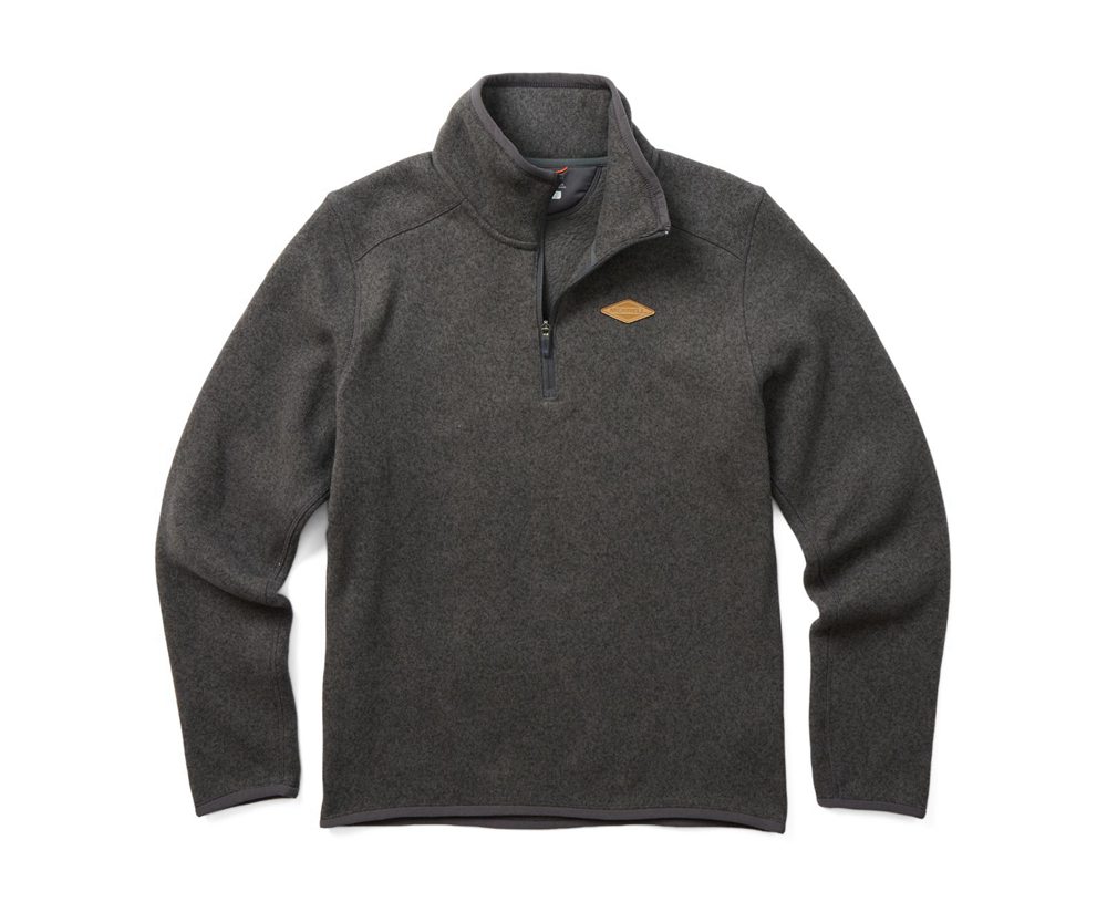 Pulôver Homem - Merrell Sweater Weather 1/4 Zip - Cinzentas - OJE574183